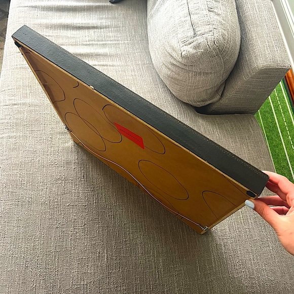 FRAMEBRIDGE Olympia Frame with Artwork — 21” x 21” Gold frame with black sides - Picture 4 of 5